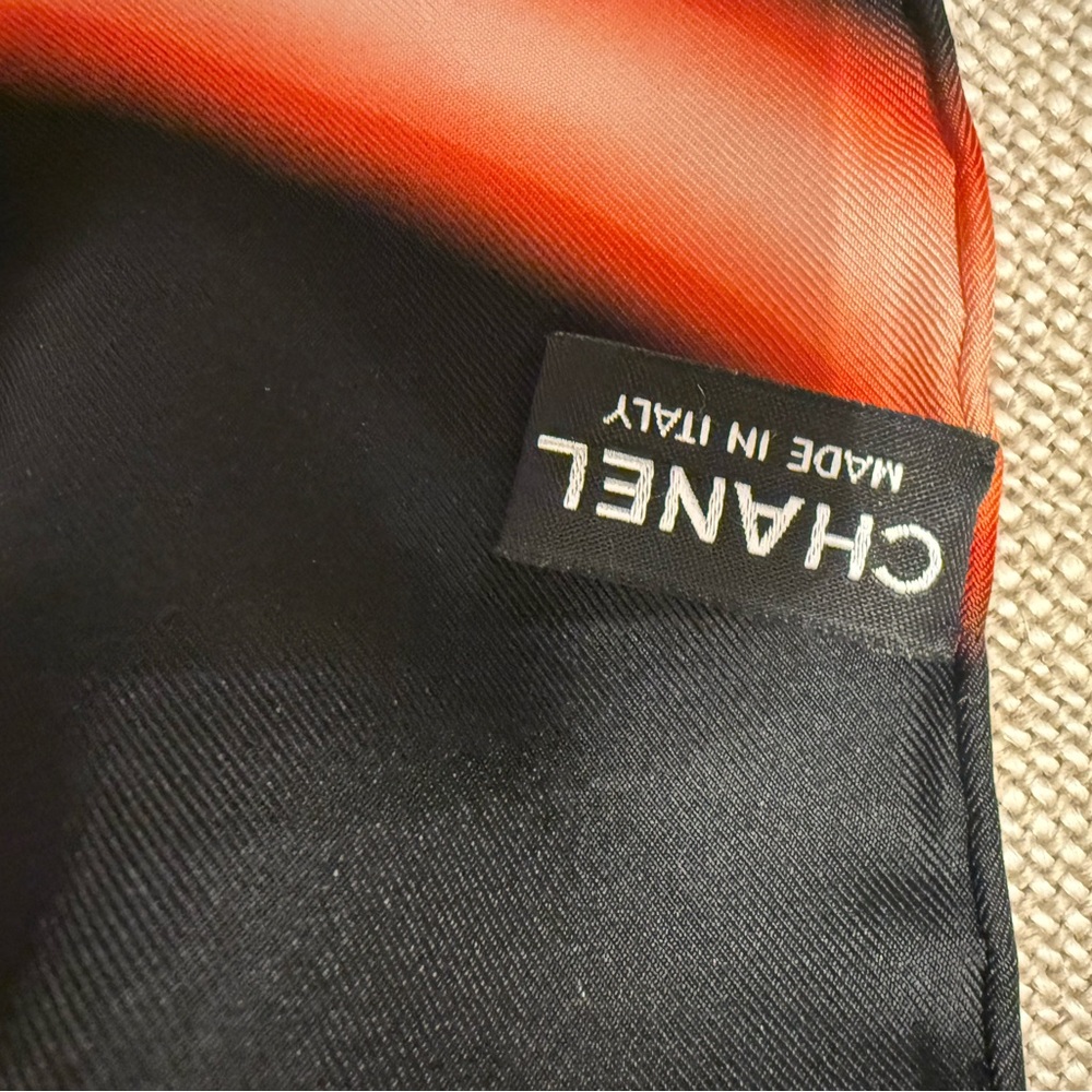 Chanel Multicolor Neon Logo Scarf Twill - Picture 2 of 3